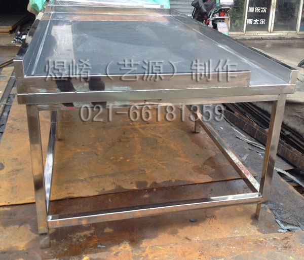 專業(yè)加工訂制不銹鋼拉絲201工作臺廚房操作臺不銹鋼制品