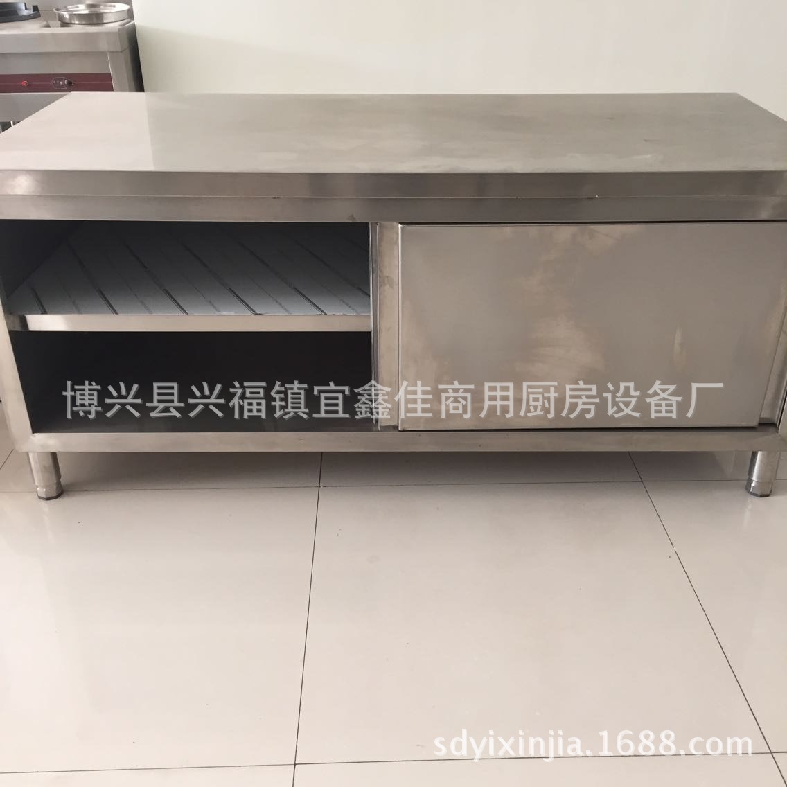 供應(yīng)不銹鋼拉門操作臺, 單通打荷臺,拉門工作臺