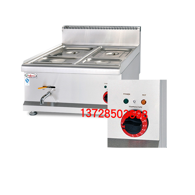杰冠EH-684臺(tái)式四盆電熱湯池商用暖湯爐暖菜爐暖粥鍋麻辣燙保溫池