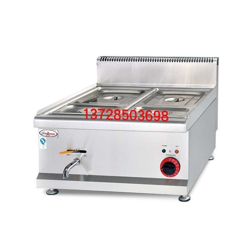 杰冠EH-684臺(tái)式四盆電熱湯池商用暖湯爐暖菜爐暖粥鍋麻辣燙保溫池