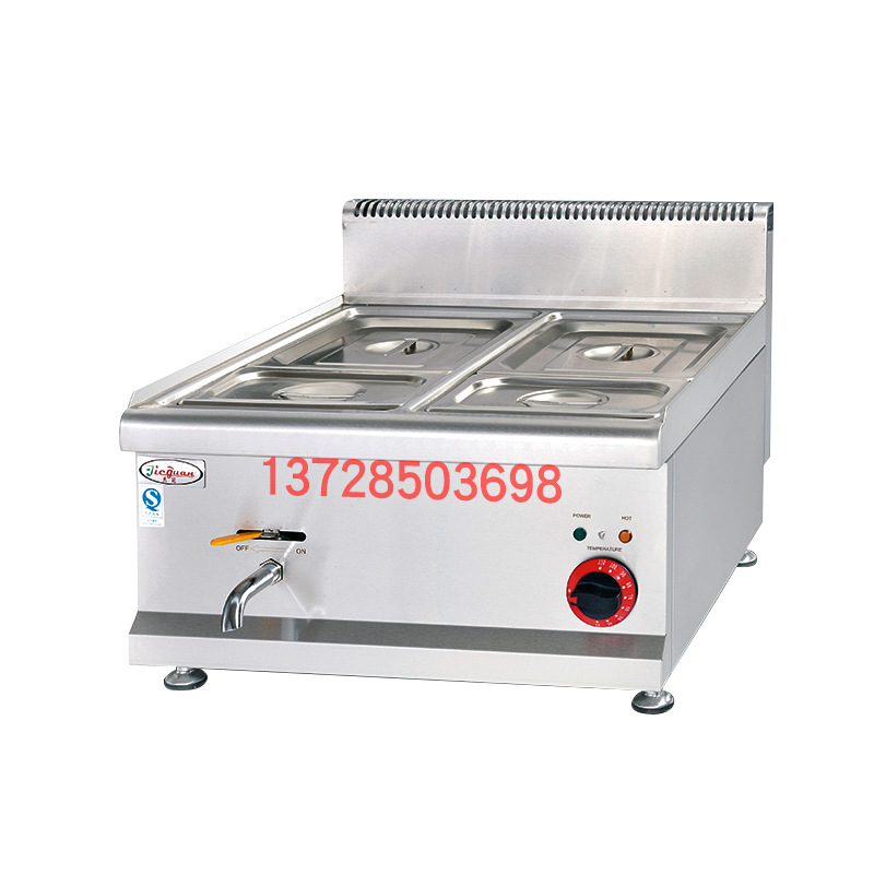 杰冠EH-684臺(tái)式四盆電熱湯池商用暖湯爐暖菜爐暖粥鍋麻辣燙保溫池