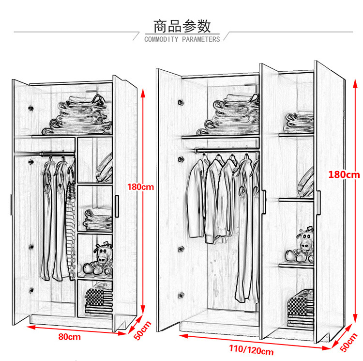 特價(jià)包郵衣柜簡易衣柜 組裝三門衣柜兩門四門衣柜陽臺儲物柜批發(fā)